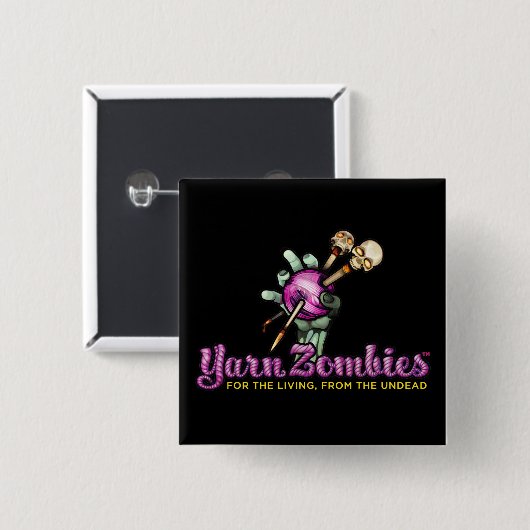 Garn-Zombie-Logo-Button Button (Vorne & Hinten)