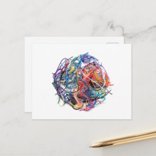 Garnball aus Thrums Postkarte
