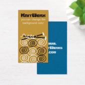 Garnbälle Stricknadeln Geschenkkarte (Schreibtisch)