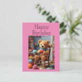 Garnbär Postkarte (Stehend Vorderseite)