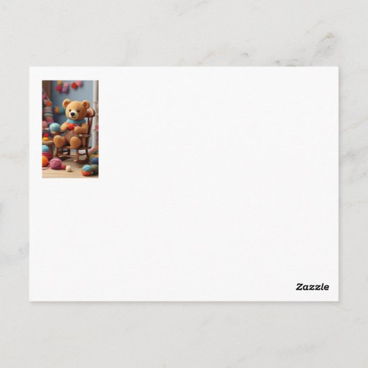 Garnbär Postkarte (Rückseite)