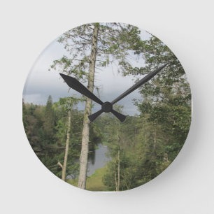 Garnbaume runde wanduhr