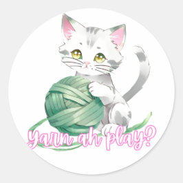 Garne ah play Aufkleber