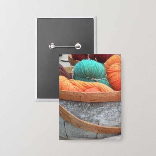 Garne aus Birkenrinde Button (Vorderseite/Rückseite)