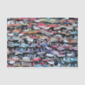 Garne aus gegossener Wolle Seidenpapier (Vorderseite)