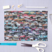 Garne aus gegossener Wolle Seidenpapier (Handwerk)