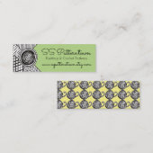 Garne aus Strickfaser Mini Visitenkarte (Vorne/Hinten)