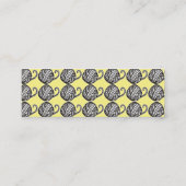 Garne aus Strickfaser Mini Visitenkarte (Rückseite)