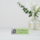 Garne aus Strickfaser Mini Visitenkarte (Stehend Vorderseite)