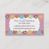 Garne aus Strickfaser Visitenkarte (Rückseite)