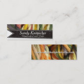 Garne aus Stricknadeln Crochet farbiges Garn Mini Visitenkarte (Vorne/Hinten)