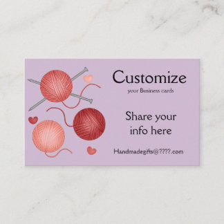 Garne/Crochet/Netzwerkkarten Visitenkarte