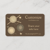 Garne/Crochet/Netzwerkkarten Visitenkarte (Vorderseite)