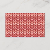 Garne/Crochet/Netzwerkkarten Visitenkarte (Rückseite)