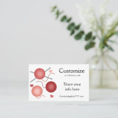 Garne/Crochet/Netzwerkkarten Visitenkarte (Stehend Vorderseite)