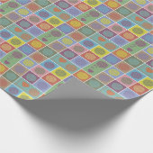 Garne, Garne, Garnblöcke, Gemustert Geschenkpapier (Ecke)