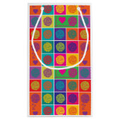 Garne, Garne, Garnblöcke, Gemustert Kleine Geschenktüte (Rückseite)