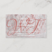 Garne handgefertigt Häkelchen amigurumi Strick Visitenkarte (Rückseite)