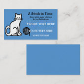 Garne / Katzenhai / Strick Visitenkarte (Vorne/Hinten)