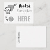 Garne/Kegelgarne/Knitterkatze Visitenkarte (Vorne/Hinten)