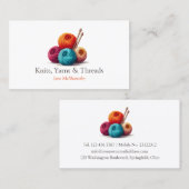 Garne, Knetwaren, Handwerk Visitenkarte (Vorne/Hinten)