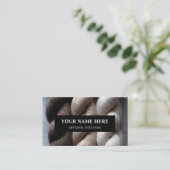 Garne Knitz Brown Beige Cream Alpaca Garne Visitenkarte (Stehend Vorderseite)