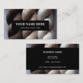 Garne Knitz Brown Beige Cream Alpaca Garne Visitenkarte (Vorne/Hinten)