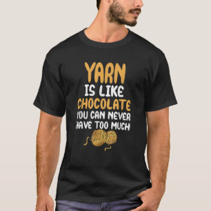 Garne sind wie Schokoladenbraun, die sich an der K T-Shirt