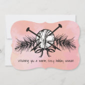 Garne Weihnachten handgefertigt mit Stricknadeln a (Vorderseite)