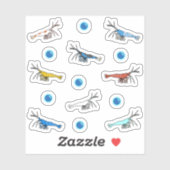 Garnele Aufkleber (Blatt)