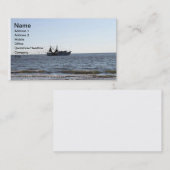 Garnele-Boots-Visitenkarten Visitenkarte (Vorne/Hinten)