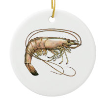 Garnele - Garnelen-Farbillustration