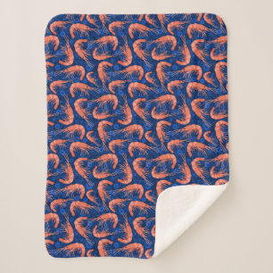 Garnele-Garnelen-korallenrote Sherpadecke