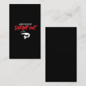 Garnele-Geschenk Jiu Jitsu wenn in der Visitenkarte (Vorne/Hinten)