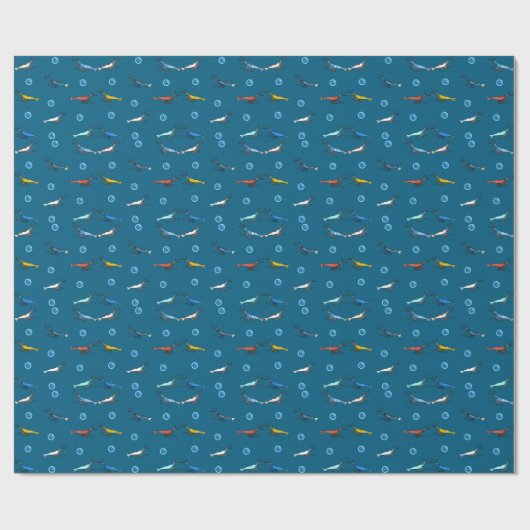 Garnele Geschenkpapier (Flach)