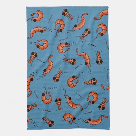 Garnele Geschirrtuch (Vertikal)