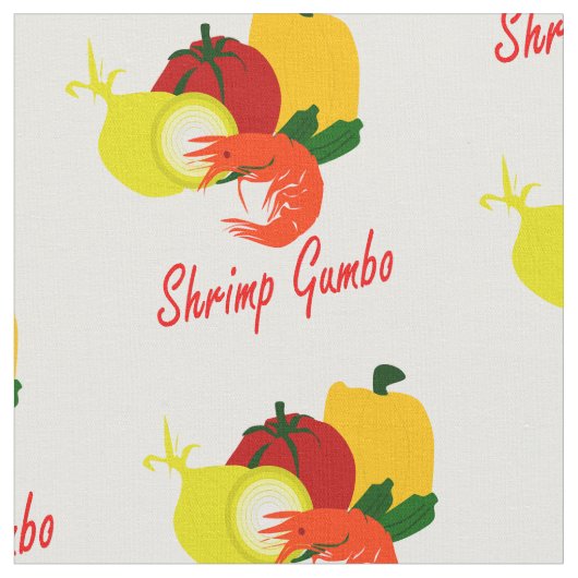 Garnele-Gumbo Stoff (Nahaufnahme)