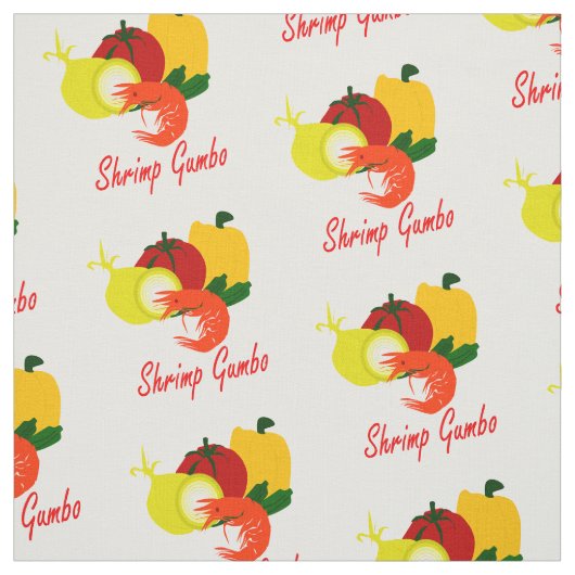 Garnele-Gumbo Stoff (Muster)