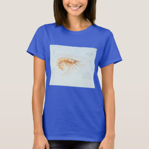 Garnele oder Prawn, Vintage Meeresleben Ozean Tier T-Shirt