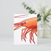 Garnele Postkarte (Stehend Vorderseite)