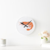 Garnele Runde Wanduhr (Zuhause)