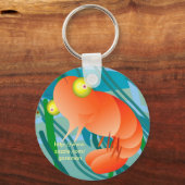 Garnele Schlüsselanhänger (Vorderseite)