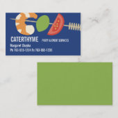 Garneleaperitif kebab Catering-Geschäftskarten Visitenkarte (Vorne/Hinten)