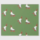 Garnelen auf Roller-Skate-Umschlagpapier Geschenkpapier (Flach)