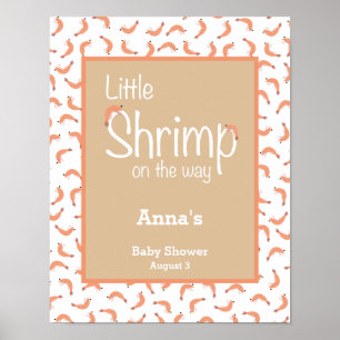 Garnelen Babydusche Poster