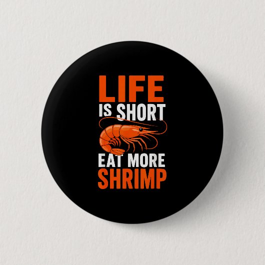 Garnelen Cajun Garnelen Seafood-Markt  Button (Vorderseite)
