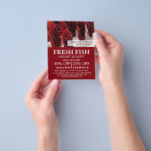 Garnelen-Display, Fischmonger/Ehefrau, Fischmarkt Flyer (Gruppe)