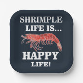 Garnelen Fisch Meeresfrüchte Shrimp Party Pappteller (Vorderseite)