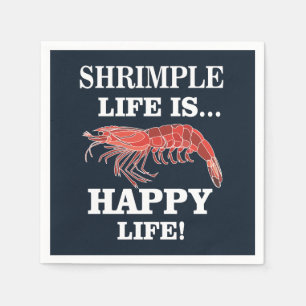 Garnelen Fisch Meeresfrüchte Shrimp Party Serviette