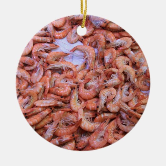 Garnelen, frisch keramikornament (Vorne)